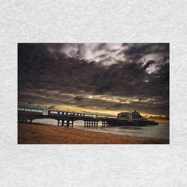 Bournemouth Pier And Beach Dorset England by AndyEvansPhotos